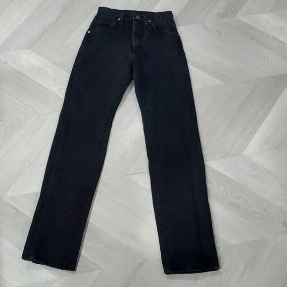 Wrangler Womens Original Cowboy Cut Black Jeans Size 1 × 32 - Picture 1 of 5
